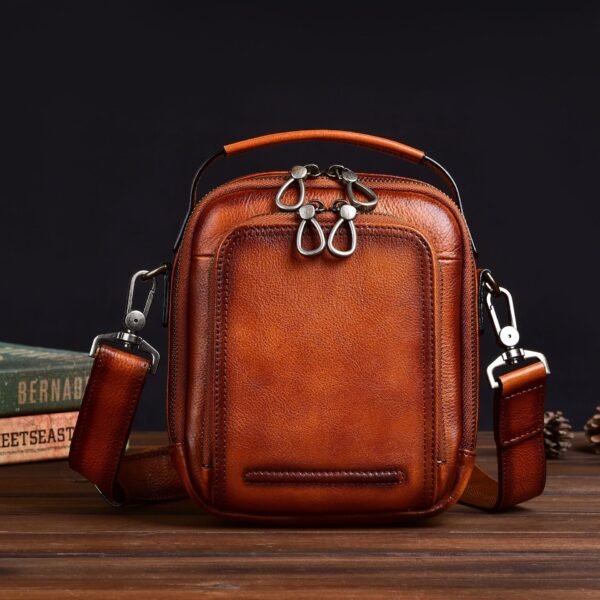 Casual Cowhide Messenger Bag