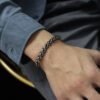 Thick Stainless Steel Men’s Braided Bracelet