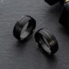 Black Titanium Steel Men’s Ring