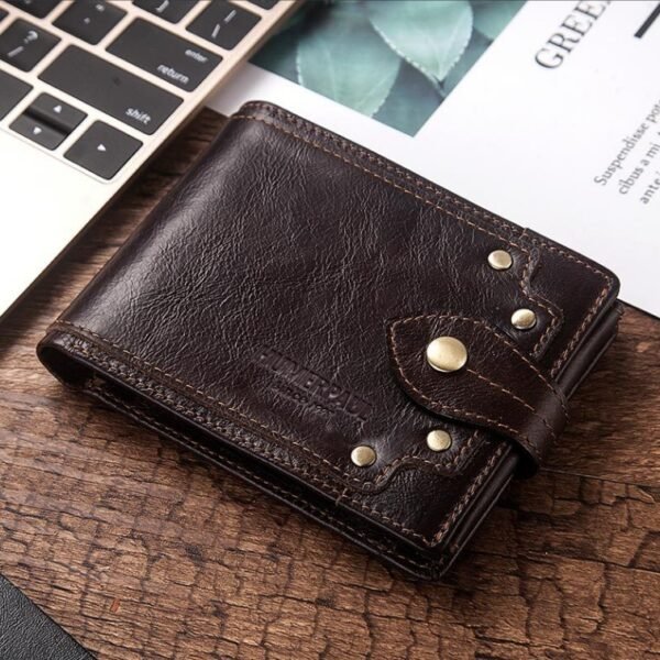 Men’s Rivet Cowhide Wallet