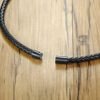 Men’s Woven Leather Collar Necklace