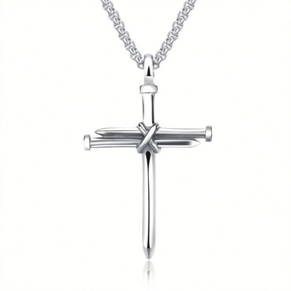 Men’s Iron Nail Cross Necklace
