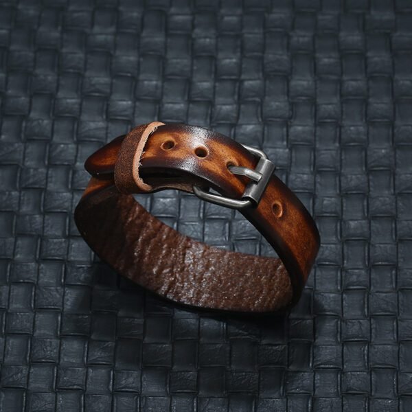 Vintage Leather Buckle Bracelet