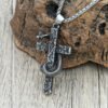 Men’s Cobra Cross Pendant Necklace