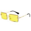 Contemporary Square Frameless Sunglasses