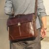 Men’s Retro Leather Briefcase