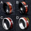 Stainless Steel Inlayed Ring