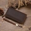 Men’s Crazy Horse Leather Long Wallet