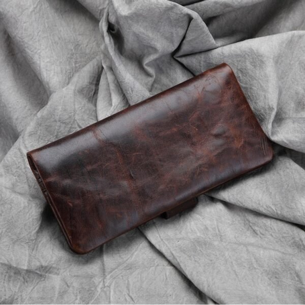 Casual Handcrafted Men’s Long Wallet
