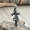 Men’s Cobra Cross Pendant Necklace