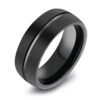 Black Titanium Steel Men’s Ring