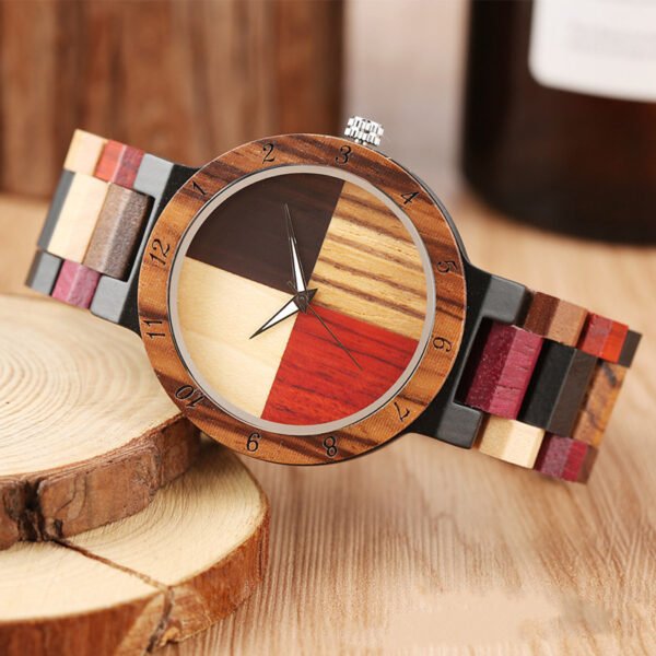 Handcrafted Full Color Wood Watch