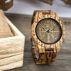 Ebony Wood Rune Watch