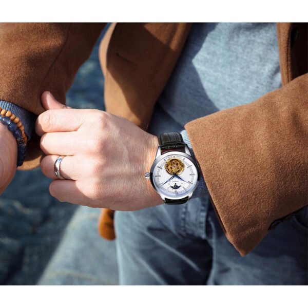 Forsining Men’s Dress Watch with Open Back