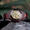 Wood Open-face Men’s Watch
