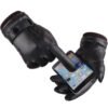Modern Black Leather Gloves