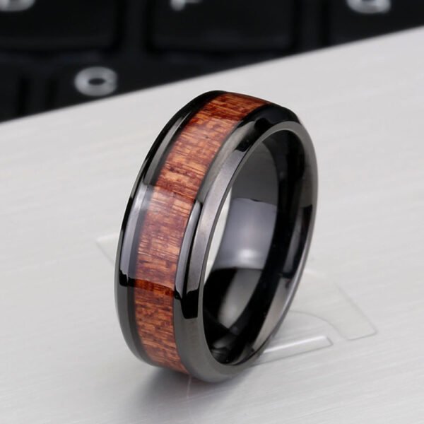 Stainless Steel Inlayed Ring