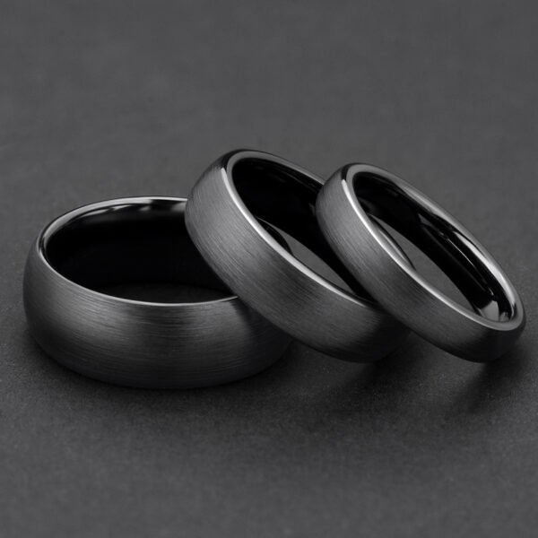 Men’s Ceramic Black Ring with Gloss or Matte Finish
