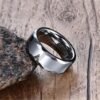 Tungsten Carbide Faceted Men’s Ring