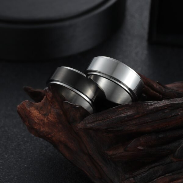Titanium Steel Rotating Men’s Ring