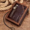 Kavi’s Leather Wallet with Chain