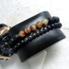 2-Piece Natural Stone Men’s Beaded Bracelet