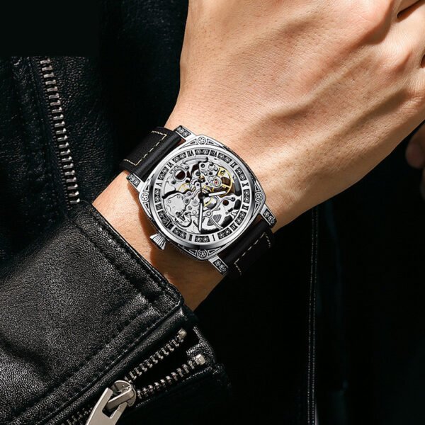 Tevise Ornate Mechanical Open-face Watch
