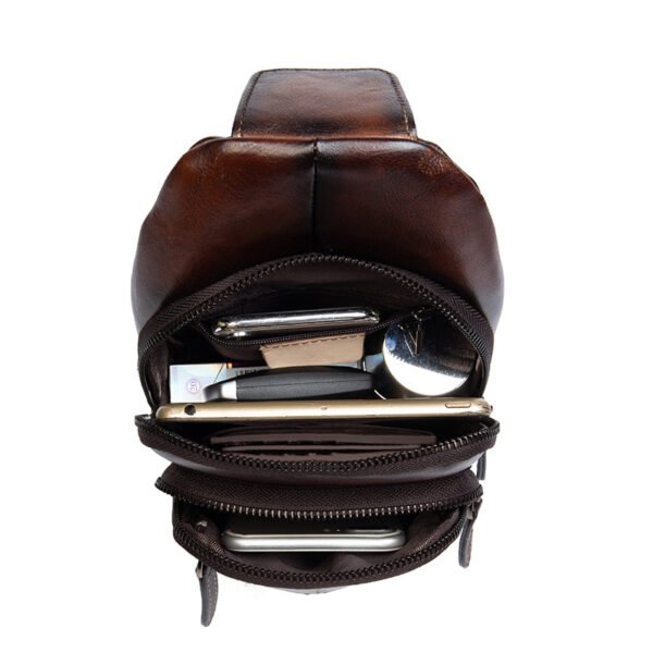 Retro Men’s Cowhide Messenger Bag