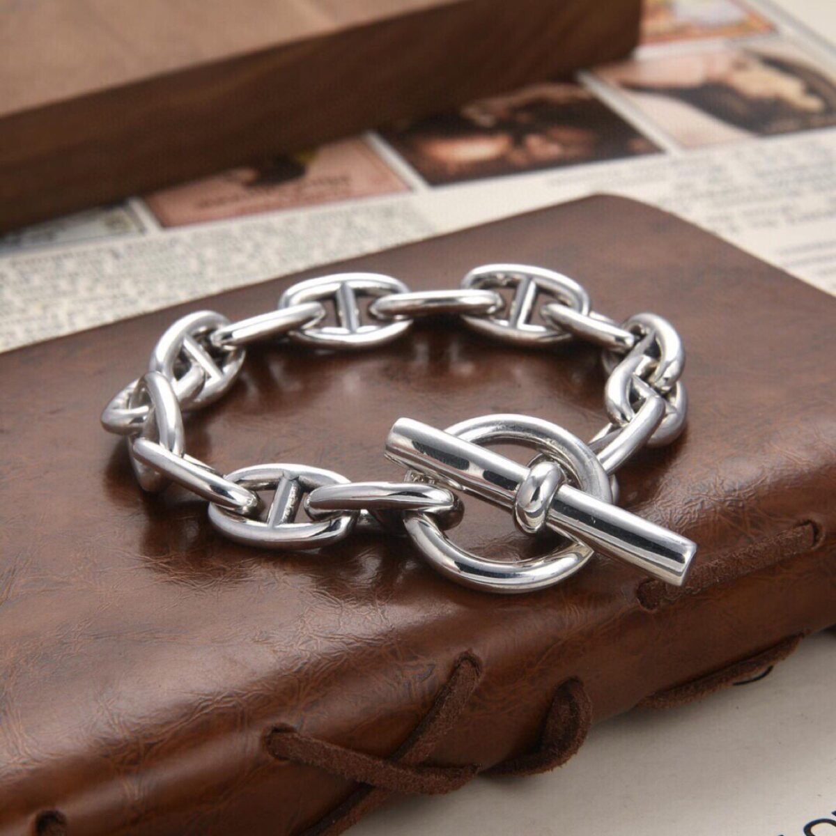 Industrial Chain Link Bracelet