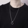 Men’s Steel Geometric Necklace