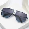 Twin-beam Metal Sunglasses