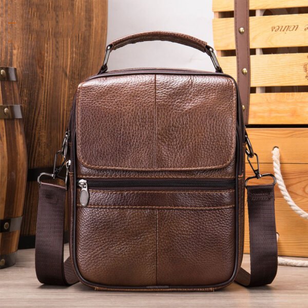 Casual Leather Messenger Bag