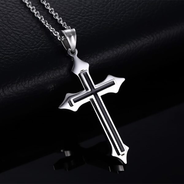 Men’s Stainless Steel Cross Necklace