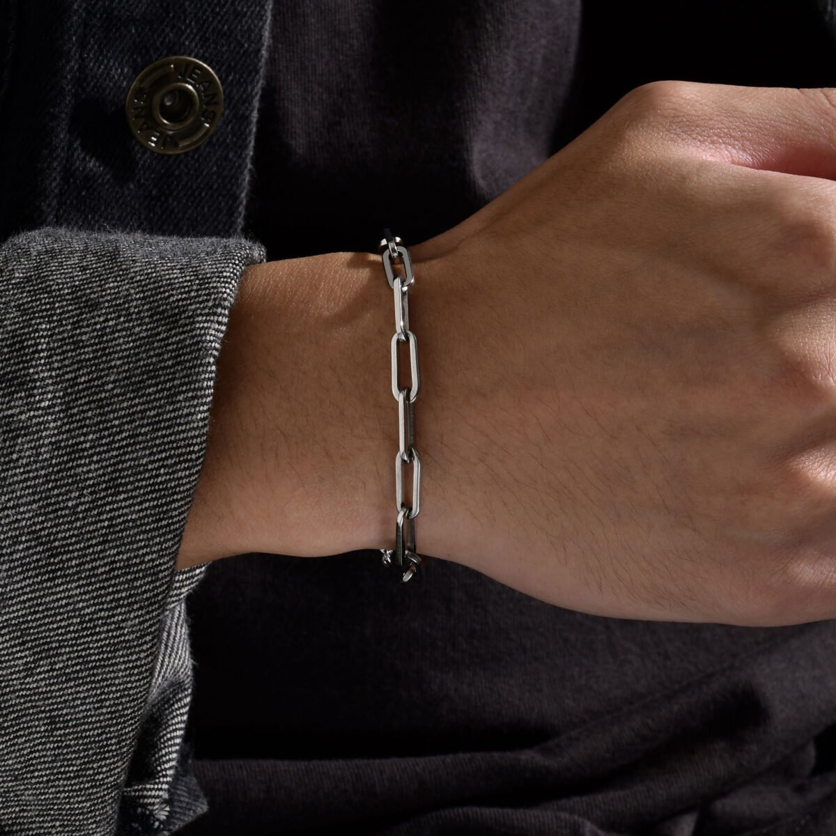 Men’s Stainless Steel Link Bracelet