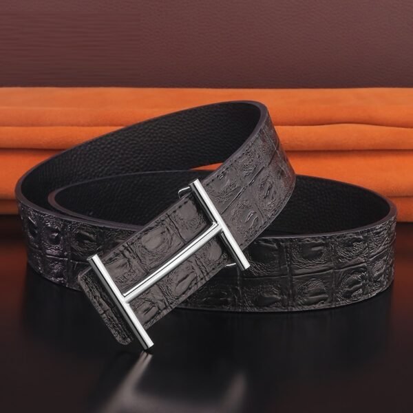 Contemporary Leather Dress Belt