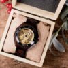 Wood Open-face Men’s Watch