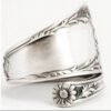 Men’s Vintage Wide Band Floral Ring