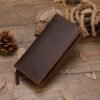 Men’s Crazy Horse Leather Long Wallet