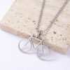 Stainless Steel Mountain Bike Necklace