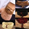 Natural Zircon Beaded Men’s Bracelet