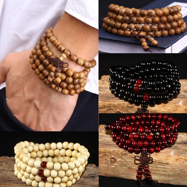 Natural Zircon Beaded Men’s Bracelet