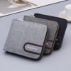 Men’s canvas wallet with multiple card slots and a bill compartment