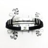 Stainless steel and silicone bracelet with a modern and sporty design