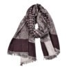 Men’s scarf with a fringed edge and a jacquard weave