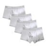 Four-pack of men's cotton boxer briefs in grey