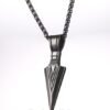 Aegis Spear — Stainless Steel Arrow Pendant & Modern Form
