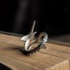Mariner Crest — Sterling Silver Swordfish & Adjustable Signet