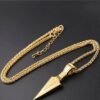 Aegis Spear — Stainless Steel Arrow Pendant & Modern Form