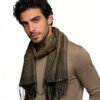 Ashford Scarf — Camel Tweed Texture