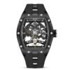 Lumen Core — Mechanical Skeleton Watch & Silicone Band for Men